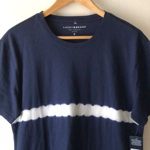 Lucky Brand White Dye Blue Shirt NWT Size Medium